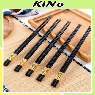 Bộ 10 đôi đũa mạ vàng cao cấp, đũa ăn mạ vàng