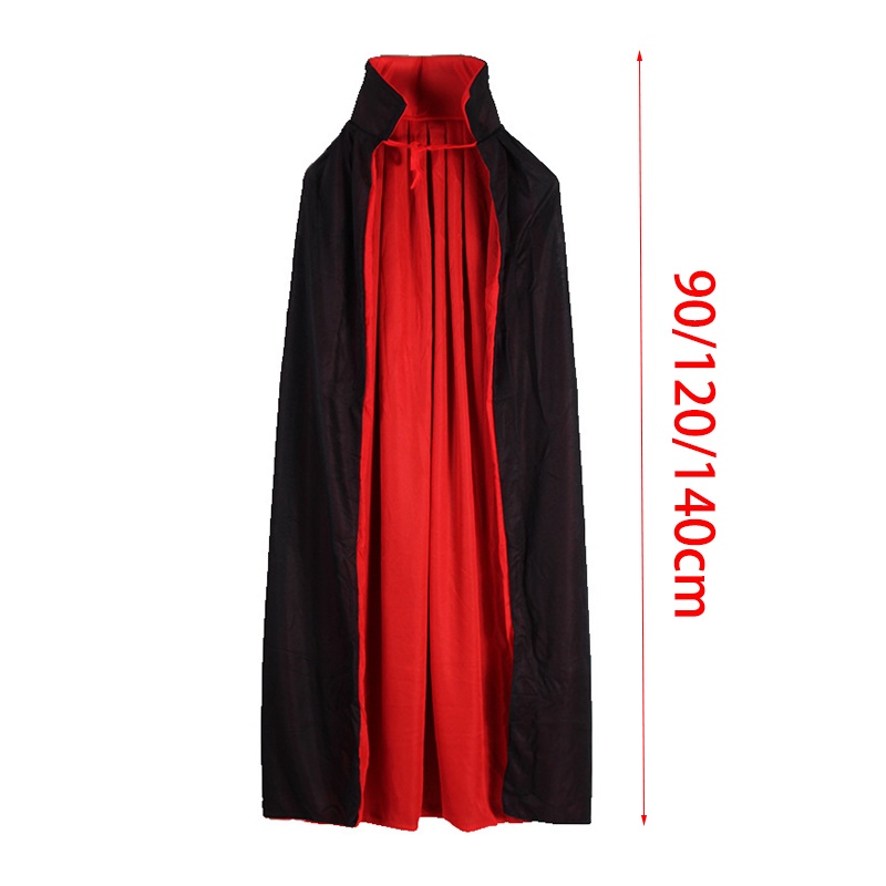Áo Choàng Hóa Trang Phù Thủy Ma Cà Rồng Đen Đỏ Cho Cả Nam Và Nữ