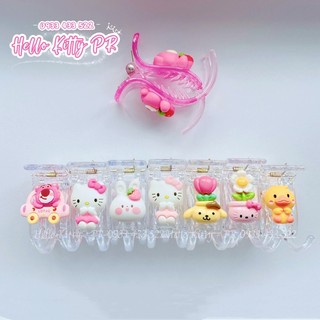 Kẹp tóc càng cua 3 răng, 5 răng HelloKitty, Purin, Cinnamoroll, Kurom