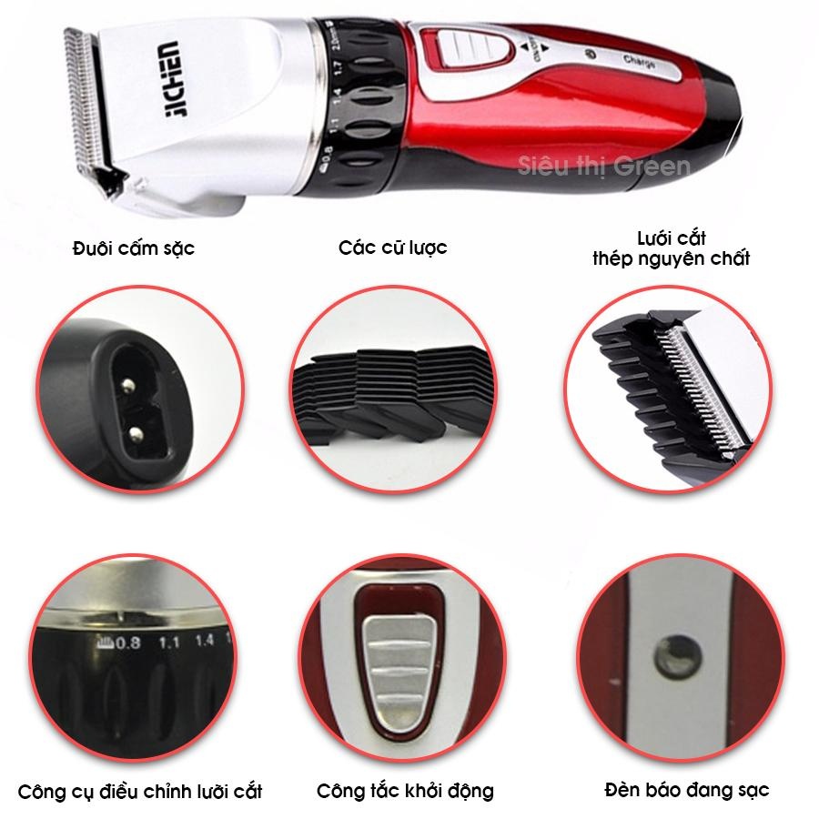 Tông Đơ Cắt Tóc Cho Bé Jichen - Máy Hớt Tóc Gia Đình Không Dây Tiện Lợi