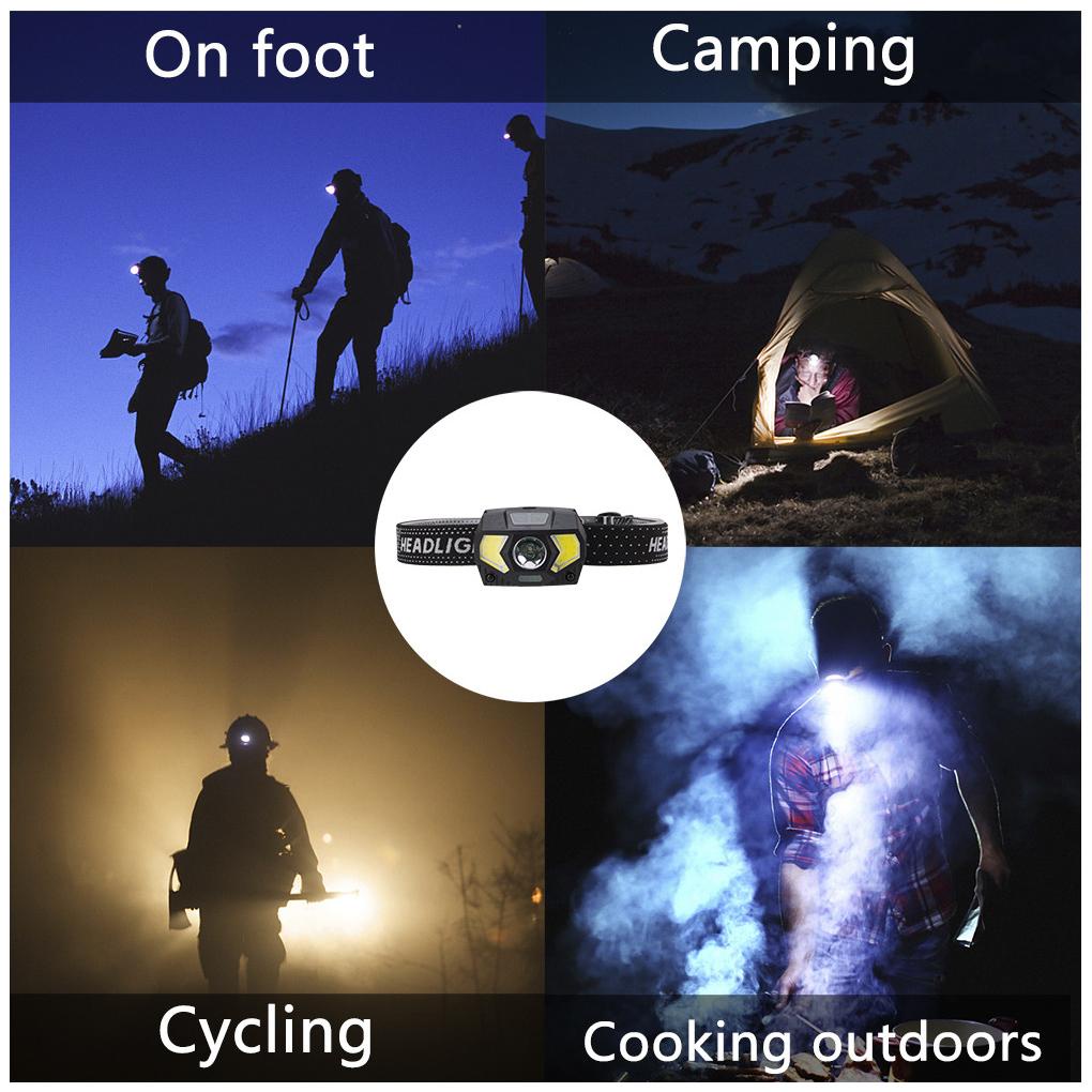 Đèn Pin Đeo Đầu 7 Chế Độ Có Thể Điều Chỉnh Dùng Khi Đi Cắm Trại / Săn Bắn / Câu Cá