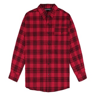 Áo Sơ Mi Flannel Màu Đỏ Sọc Đen