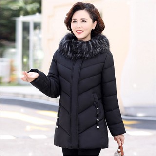 Áo phao có mũ cho mẹ trung niên