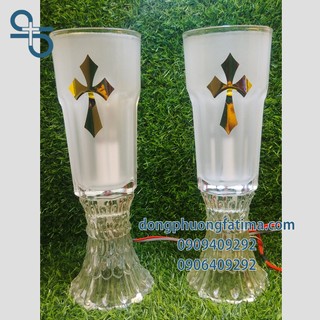 2 cây ly đèn điện k10 - đèn bàn thờ đông phương fatima