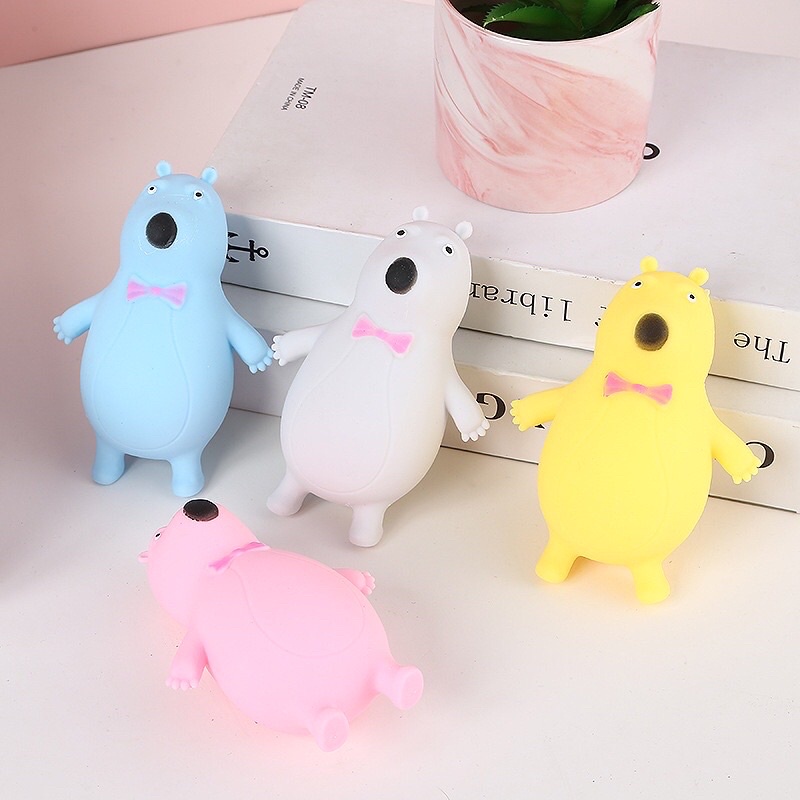 Đồ chơi Thú dẻo  bóp giảm stress hình picachu, gấu, xương rồng