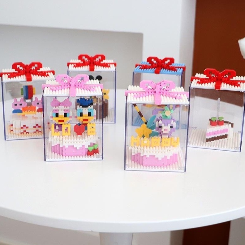 Mô hình lắp ráp hộp quà bánh kem sinh nhật dễ thương CÓ KÈM HỘP QUÀ TẶNG chính hãng WISE HAWK