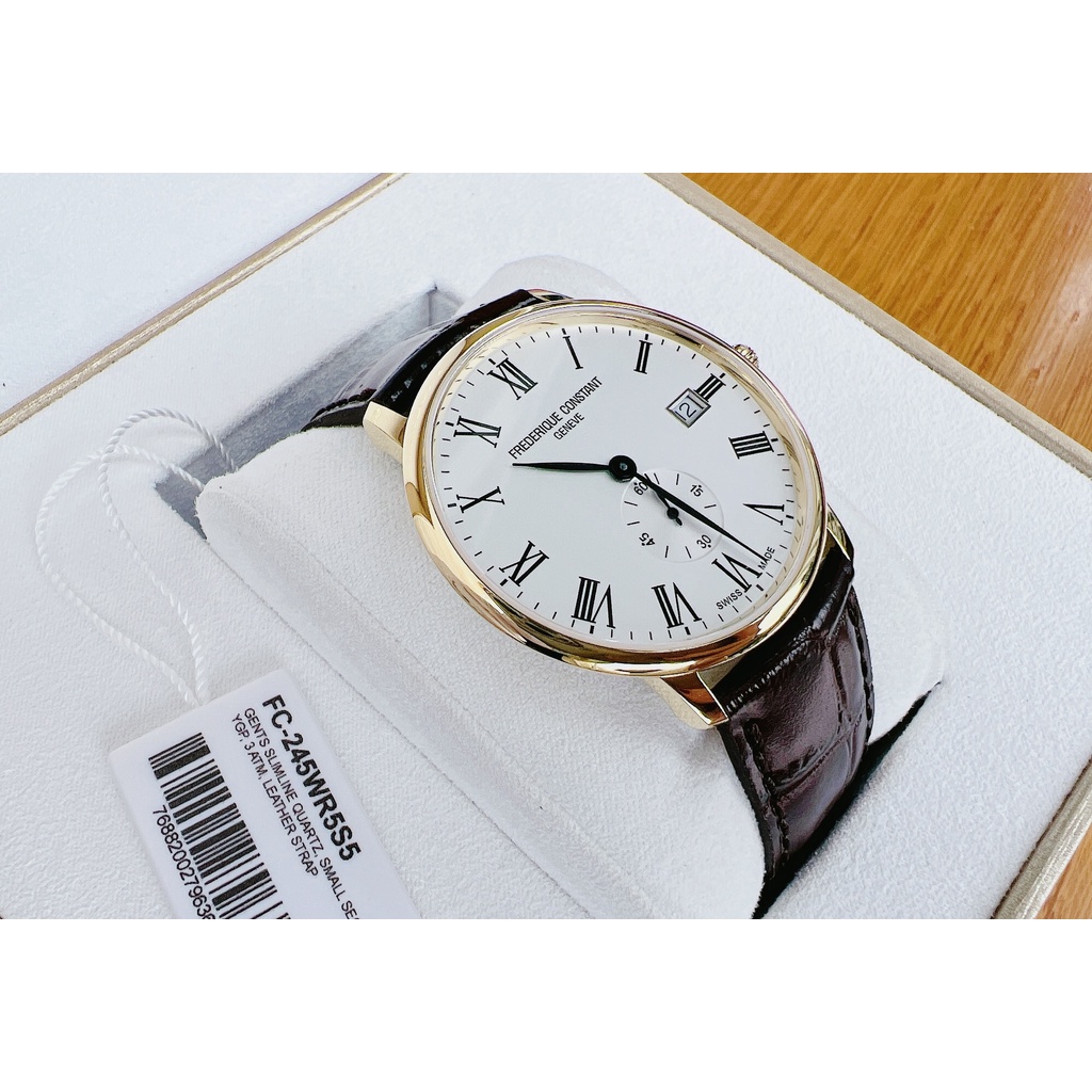 Đồng hồ nam dây da Frederique Constant Slimline FC-245WR5S5