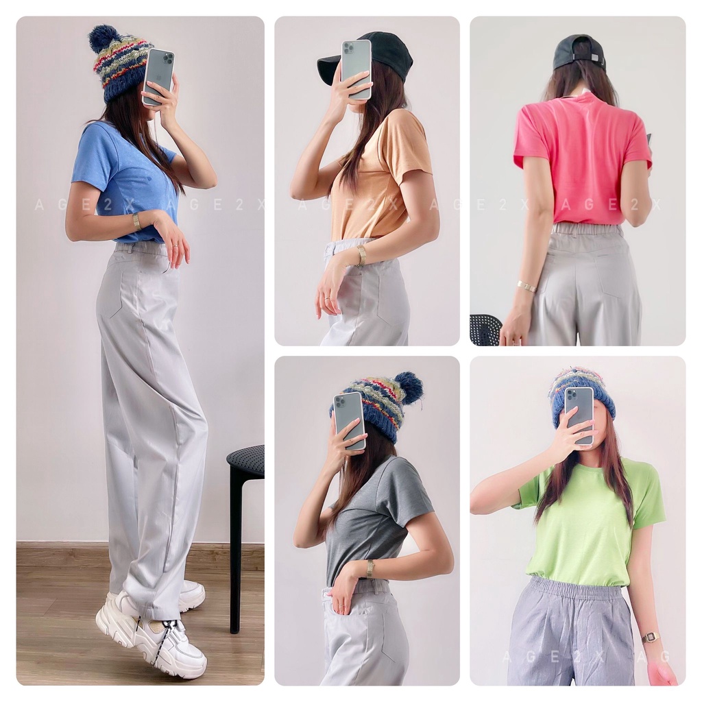 Siêu phẩm cho các nàng thích phong cách basic đây ạ!!! Áo thun Brand AGE2X chính hãng.