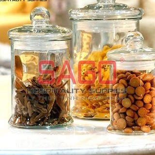 Hũ thủy tinh tròn trụ nắp thủy tinh 3.0 lít , 6.0 lít | tùy chọn dung tích , thủy tinh cao cấp - bangge