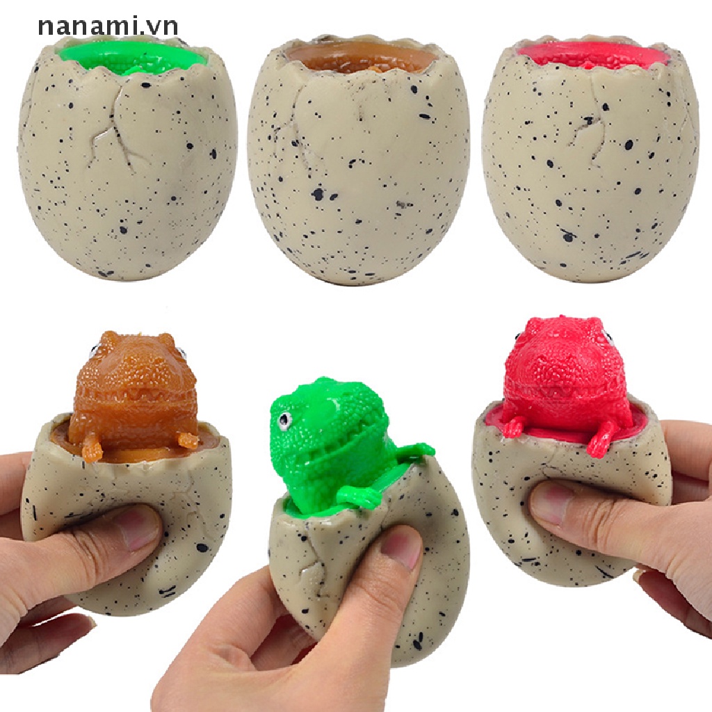1 Đồ Chơi Nắn Bóp Hình Trứng Khủng Long Dễ Thương