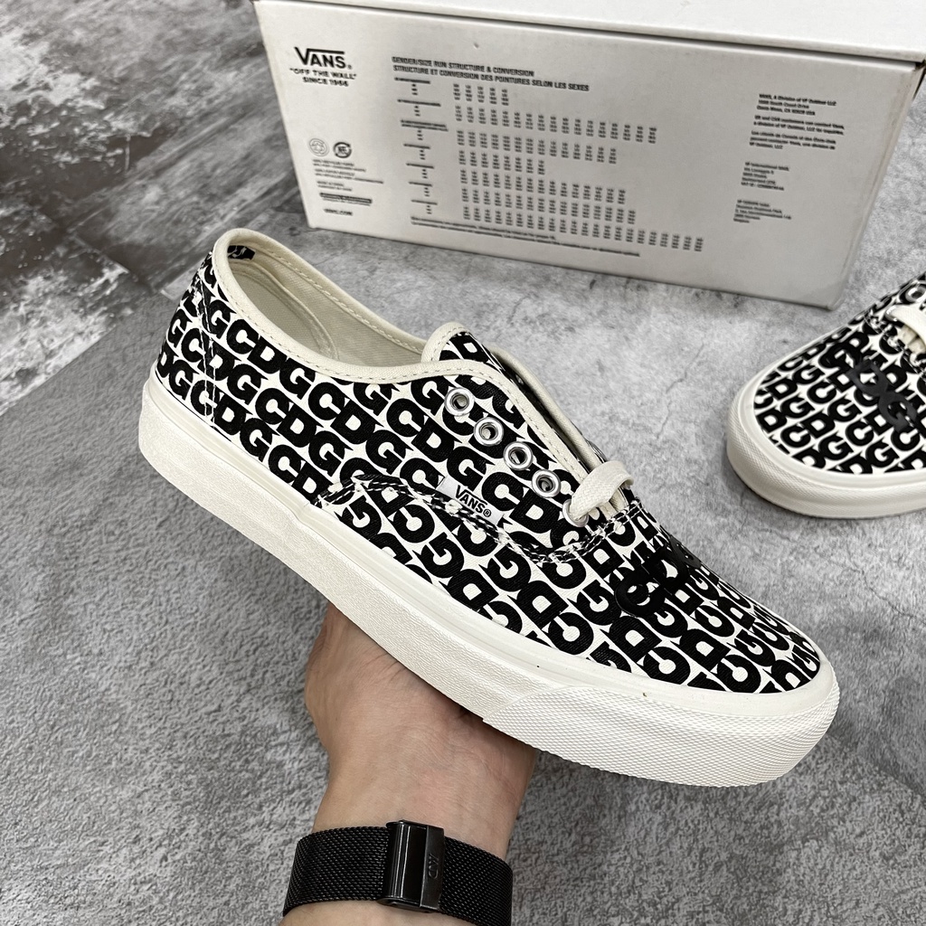 Vans CDG ''Comme des Garçons x OG Authentic LX 'CDG Print Blanc De Blan''