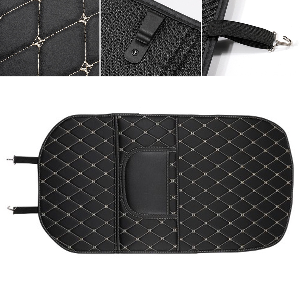 Có thể bán buôn Tấm chắn lưng ghế ô tô Da PU bảo vệ hàng sau Bảo khi va chạm che thảm dễ lau chùi Chống mài mòn Vermont055 Hàng giao ngay