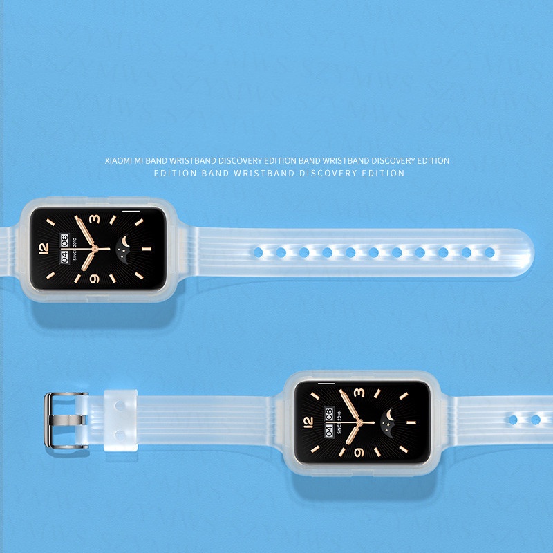 Dây Đeo TPU Trong Suốt Thay Thế Cho Đồng Hồ Thông Minh Xiaomi Mi Band 7 Pro