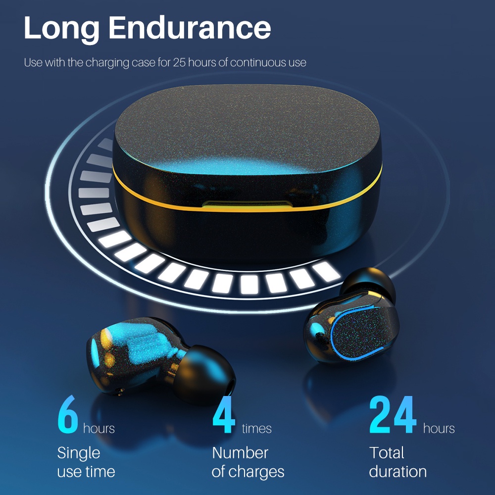 Tai Nghe Bluetooth Không Dây IPX5 TWS Chống Nước Chất Lượng Cao Cho iPhone 6 7 8 plus 10 x xs xr 11 12 13 14 pro max