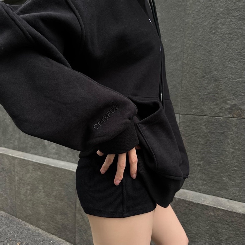 ÁO HOODIE LOGO ĐEN