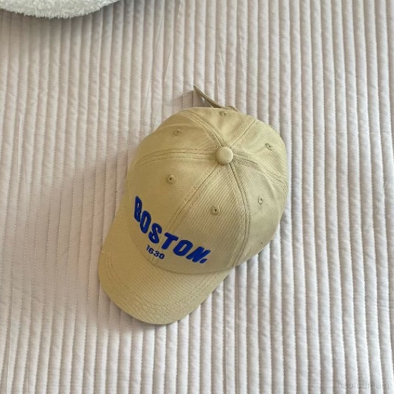 Mũ Lưỡi Trai Cotton Thêu Chữ Phong Cách Hàn Quốc Cho Bé