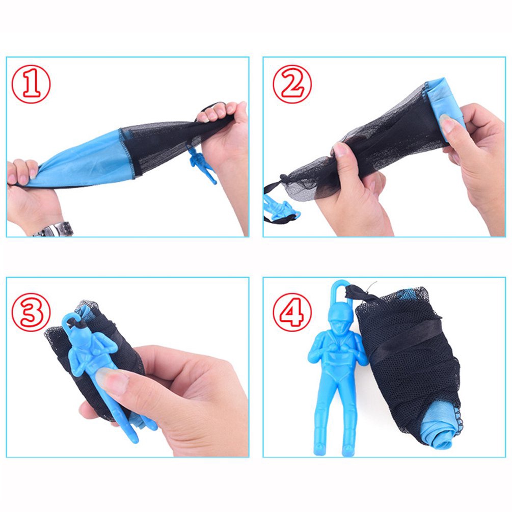 Đồ Chơi Lính Nhảy Dù Mini Cầm Tay Có Thể Gấp Gọn