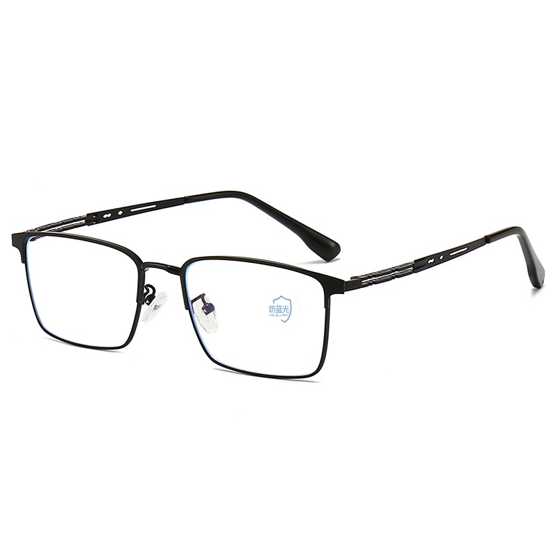 [+100°~+400°Kính Đọc Sách Nửa Gọng Kim Loại Chống Ánh Sáng Xanh Thoải Mái Thời Trang Cho Nam Và Nữ