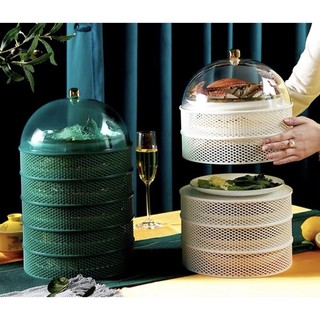 Lồng bàn gấp gọn giữ nhiệt 5 tầng