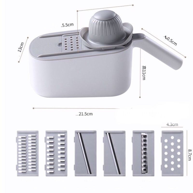 Bộ dụng cụ bào nạo sợi rau củ đa năng Ecoco 6in1 - ECOCO 1909