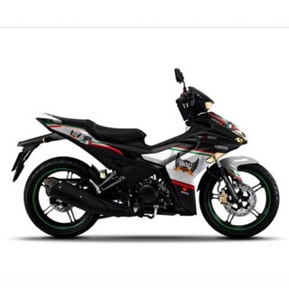 Tem trùm Exciter 155 đen trắng đẹp, tem ex 155 trắng đen