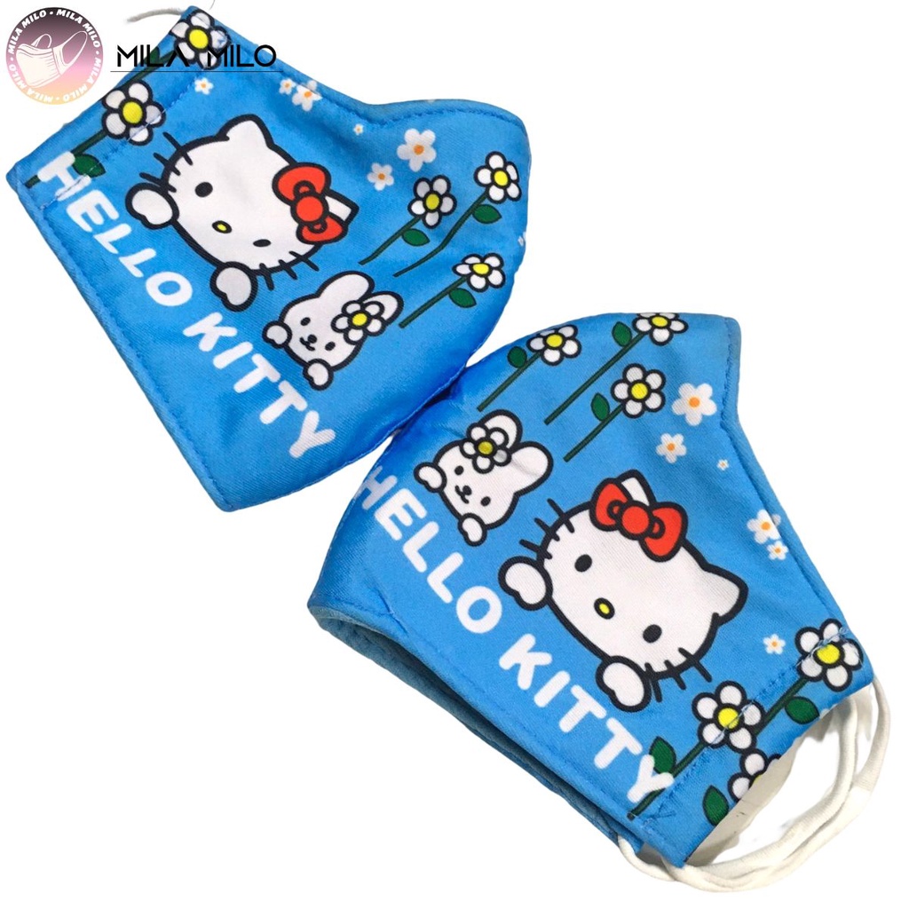 Khẩu trang vải cho bé 2-10 tuổi hình người nhện spiderman kitty cars - Khẩu trang vải trẻ em 3 lớp cao cấp