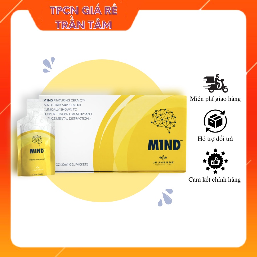 M1ND Jeunesse - Mind Mỹ Giúp Tăng Cường Sức Khỏe Não Bộ và tập trung trí não.