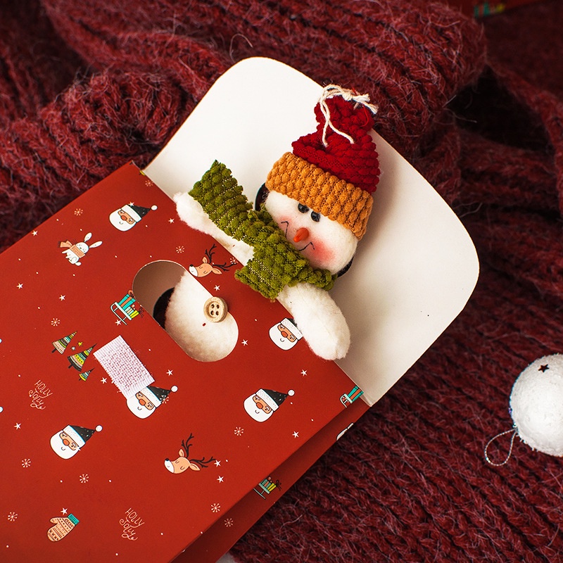 Túi quà noel, giáng sinh nắp gập Mua Tất