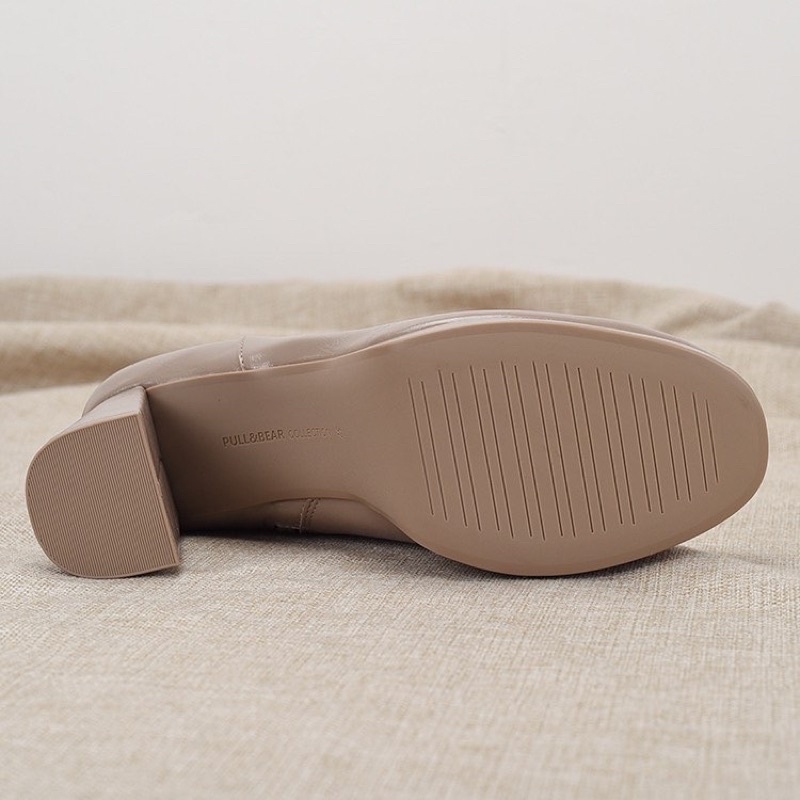 Platform boots pu.llbear . xuất uk