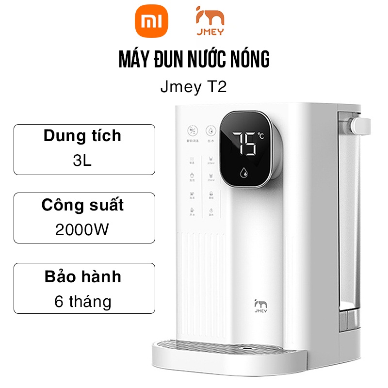 Máy đun nước nóng siêu tốc Xiaomi Jmey T2 Bình thủy bình đun nước nóng để bàn làm nóng tức thì điều chỉnh nhiệt độ Vt162