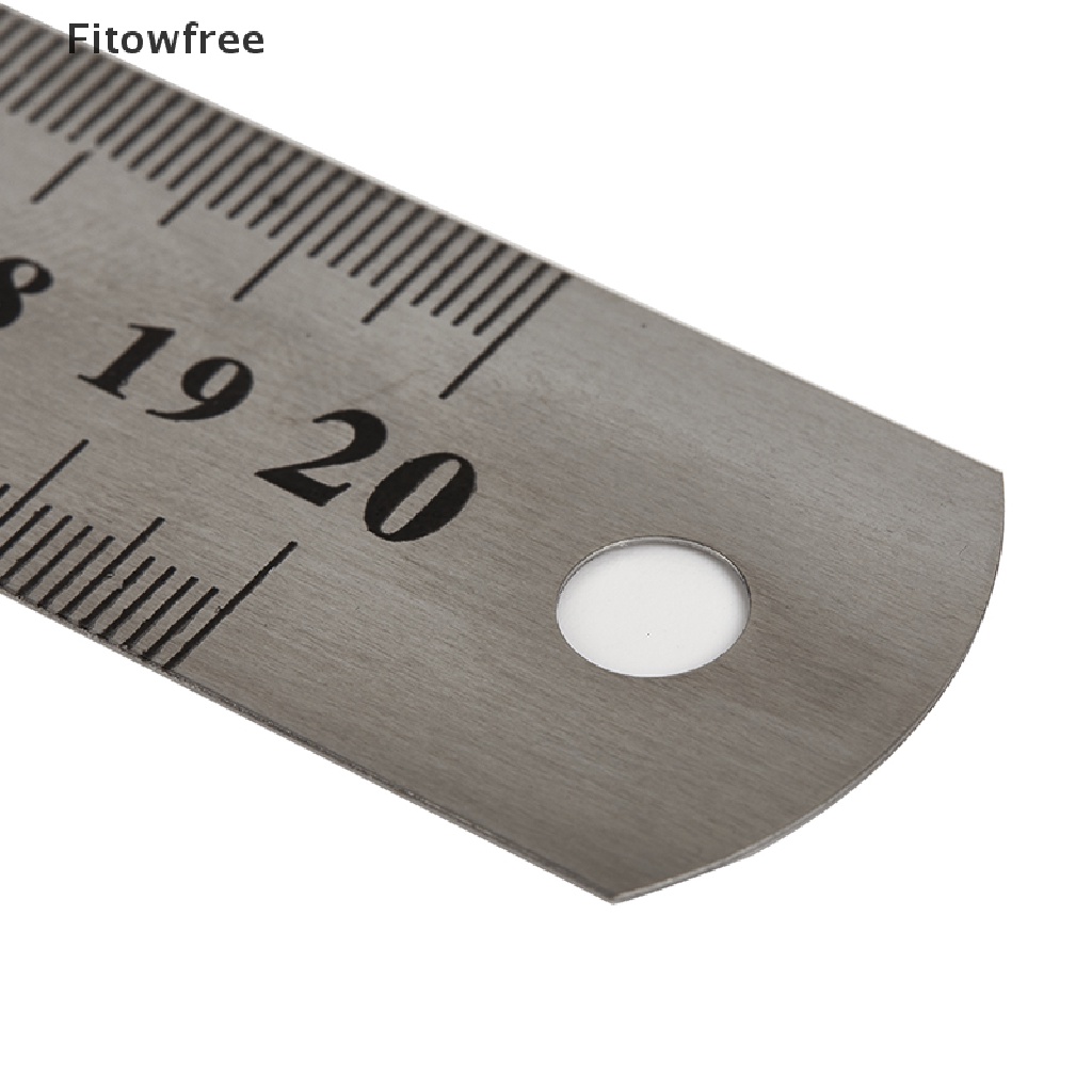 Thước Đo Hai Mặt Bằng Thép Không Gỉ 15-30cm