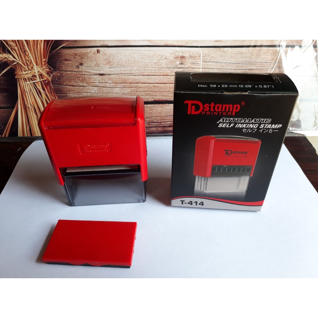 Khắc dấu Mã số thuế, dấu Hộ kinh doanh, dấu theo yêu cầu. Từ 2,3,4 đến 5 dòng theo yêu cầu TDStamp 414