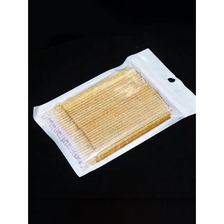 Bộ 100 Tăm Bông Cotton Nhỏ Dùng Một Lần Dùng Để Nối Mi / Trang Điểm Mắt JP5