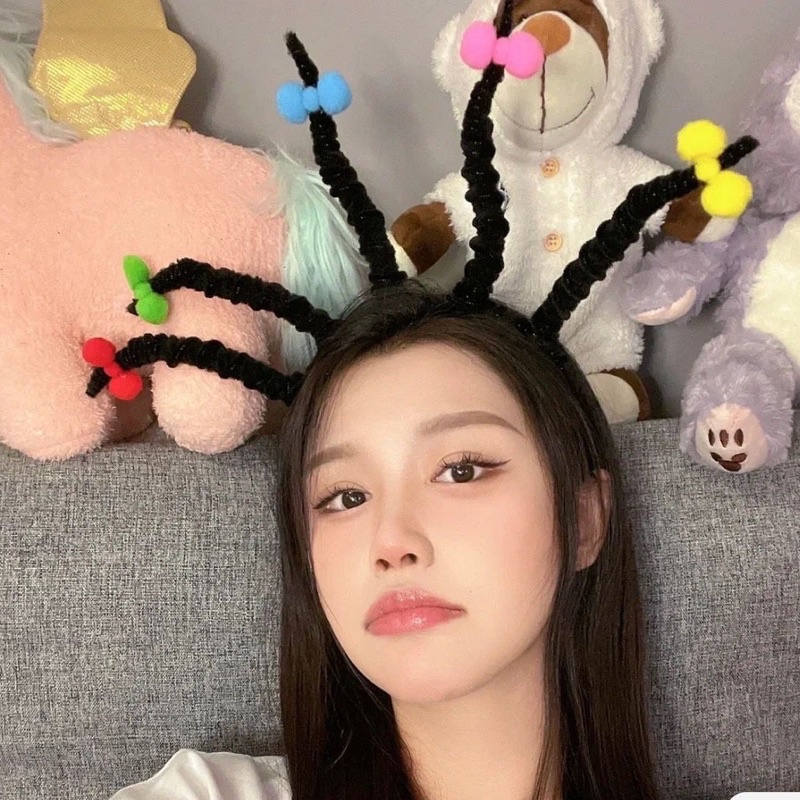 Bờm, Cài tóc lò xo hình Mona Happy Birthday, Halloween vui nhộn đáng yêu