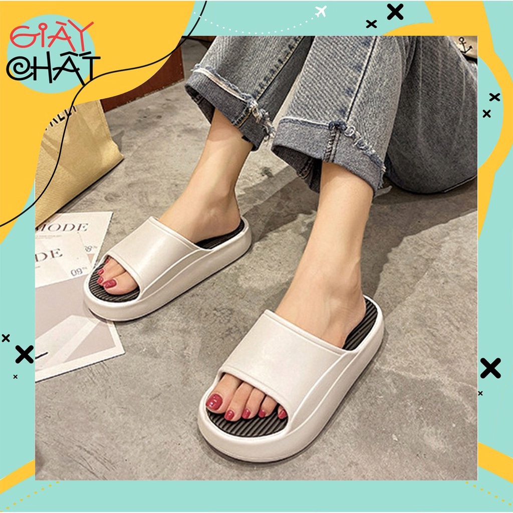 Dép Bánh Mì Nam Nữ, Dép Đế Bánh Mì Cao 5cm Hàng Loại 1 J116 Omen Sneaker