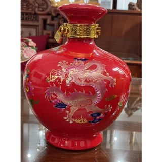 vỏ bình gốm sứ trang trí LONG PHỤNG