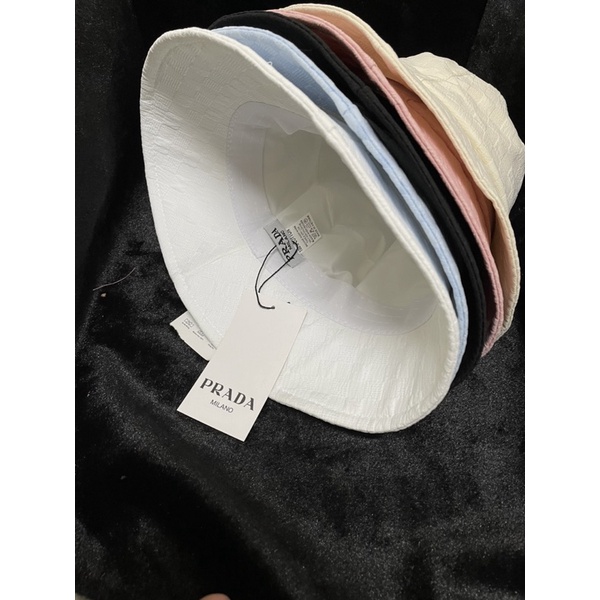 Muc bucket kaki xốp dập caro logo tam giác - Mũ vành cụp nam nữ