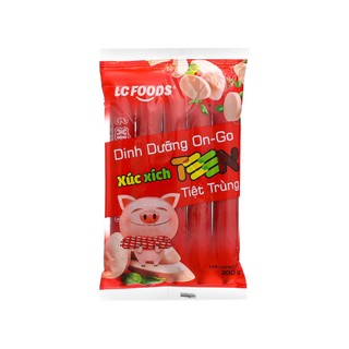 Combo 2 bịch xúc xích heo tiệt trùng teen on - go lc foods gói 200g thơm ngon tiện lợi