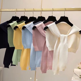 MM918 Khăn choàng cổ giả áo, khăn len quàng vai cao cấp chất siêu đẹp