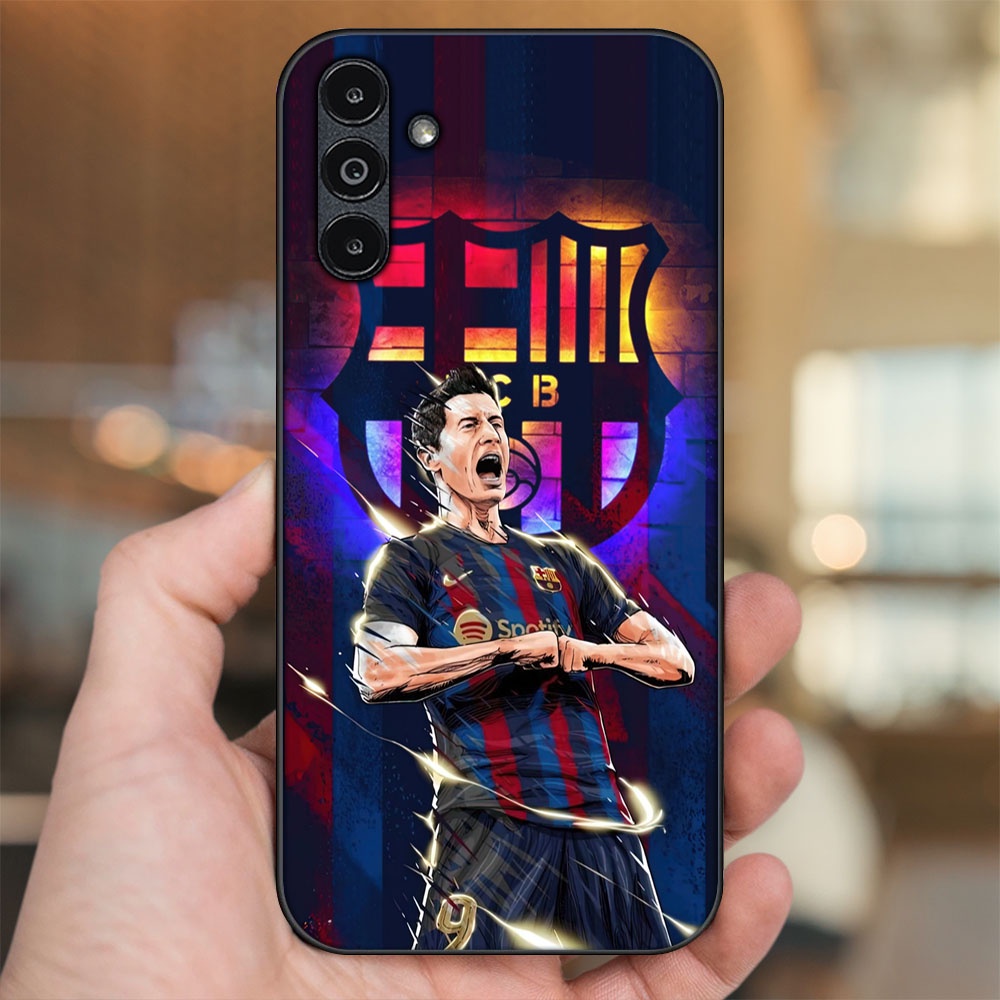 Ốp lưng Samsung A04s viền đen in hình Lewandowski Barcelona Bayern Munich