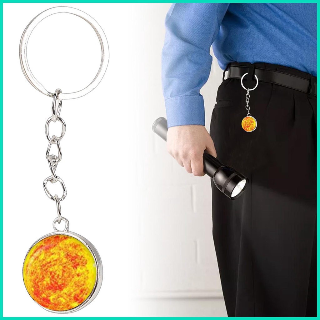 Móc Khóa Hệ Mặt Trời Phát Sáng Trong Bóng Tối Cho Nữ