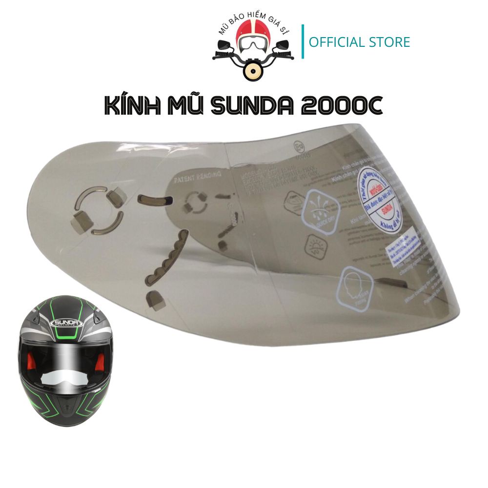 Kính rời thay thế cho mũ Sunda 2000c hoặc Sunda Andes 2000