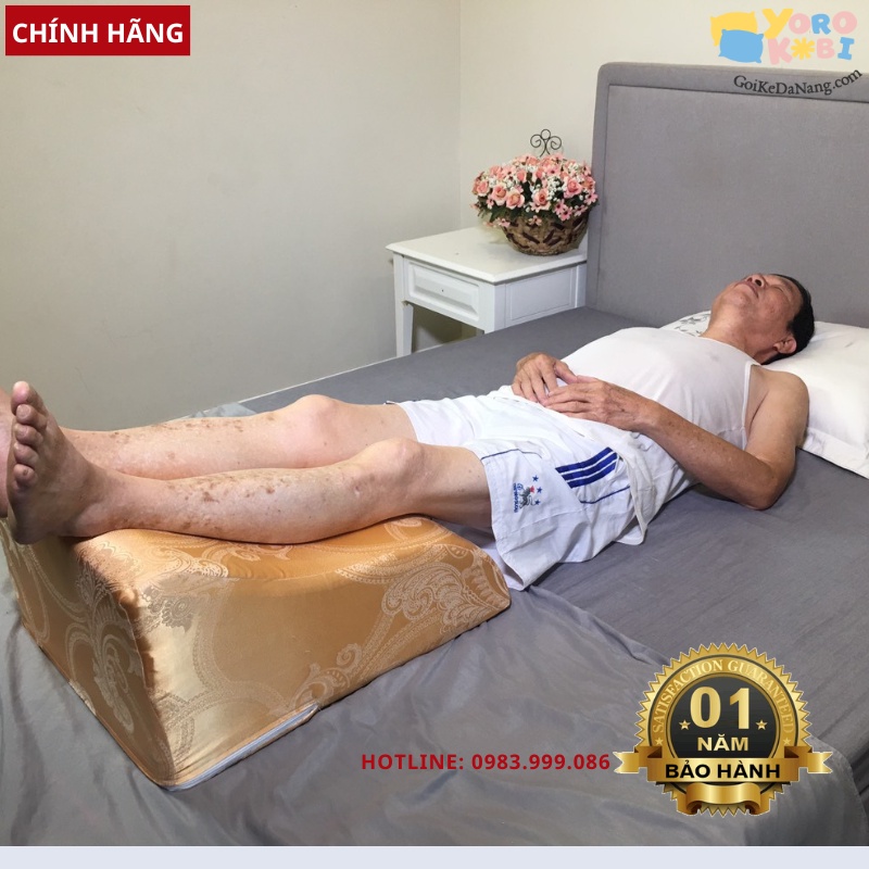 GỐI GÁC CHÂN GIÃN TĨNH MẠCH YOROKOBI LƯU THÔNG MÁU, HẾT TÊ BÌ, VỌP BẺ CAO 28CM