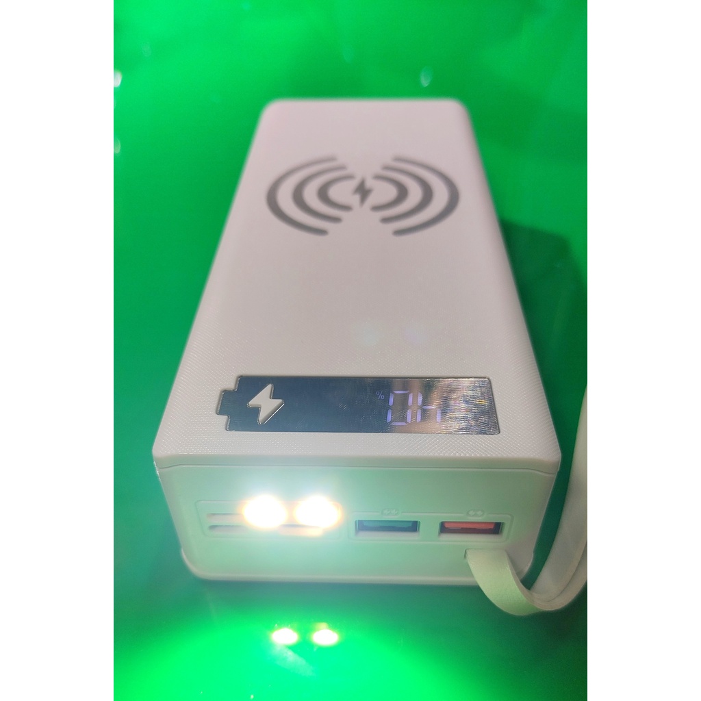 Sạc dự phòng sạc nhanh QC3.0 và sạc không dây dung lượng 50.000mah vỏ đúc ABS đẳng cấp