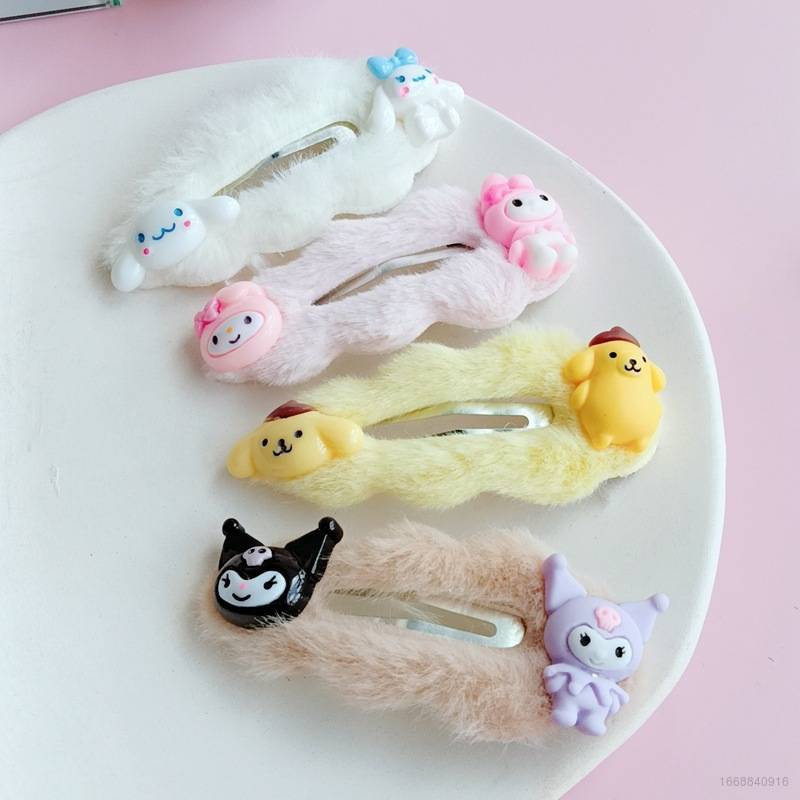 Kẹp Tóc Hình Thỏ melody kuromi Sanrio Dễ Thương