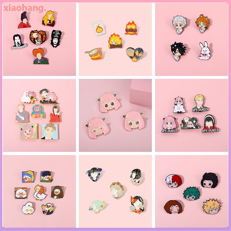 Set 2~7 Ghim Cài Áo Hình Nhân Vật Hoạt Hình Anime Spyxfamily Yor Forger Twilight Twilight