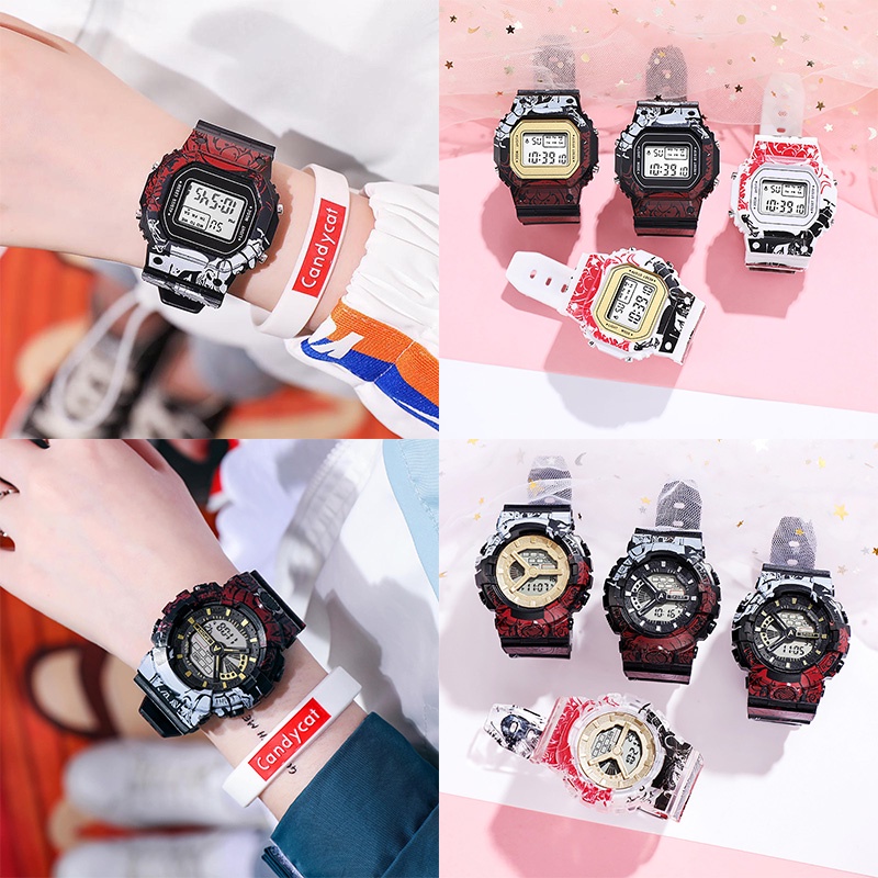 Đồng Hồ Báo Thức Điện Tử Dạ Quang Đa Năng Hình Anime One Piece Thể Thao Cho Nam Nữ Hàng Bán Chạy