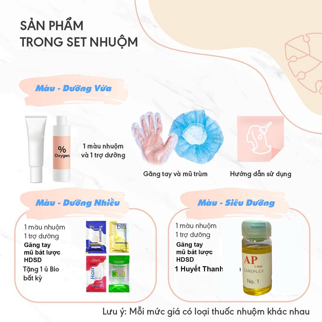 Thuốc nhuộm tóc ĐỎ DÂU lên từ tone 6 - 7 tặng oxi trợ nhuộm găng tay mũ chùm