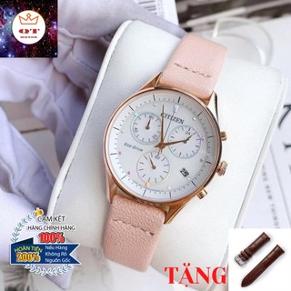 Đồng hồ nữ citizen eco-drive fb1443-08a chính hãng tặng dây da cao cấp