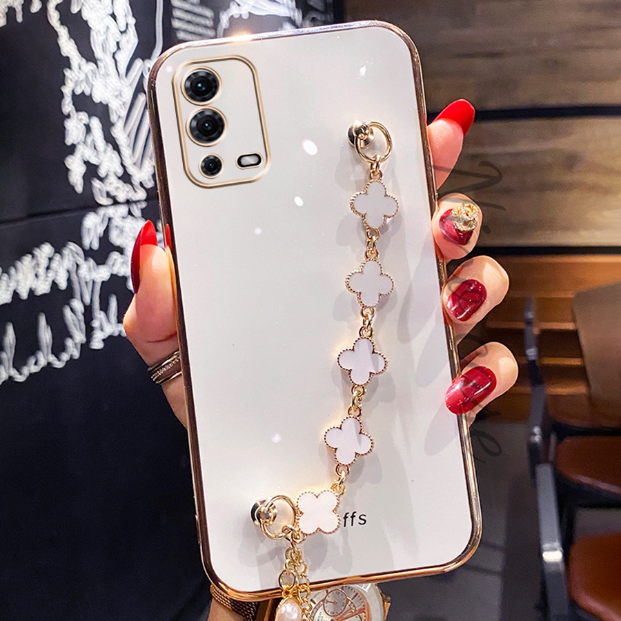 💥 ỐP LƯNG OPPO A31 A53 A54 A55 A93 CÓ DÂY CẦM TAY HÌNH HOA LẤP LÁNH CỰC XINH TIỆN LỢI KHI DÙNG